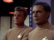 Captain Ramart and Lieutenant Tom Nellis of the USS Antares.