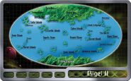 Map layout of Rigel II.