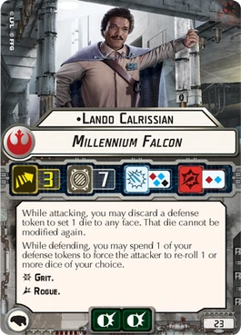 Lando Calrissian YT-1300 Squadron card