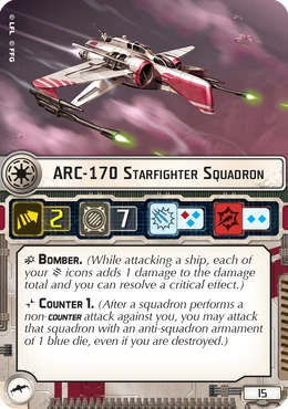 ARC-170 Starfighter Squadron card