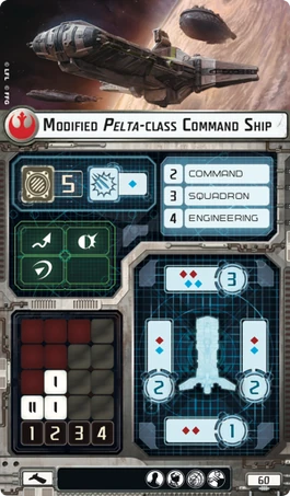 Modified Pelta-class Command Ship Rebel Ship card
