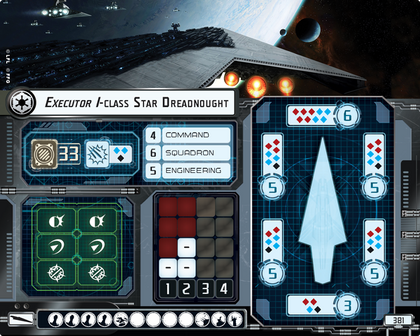 Executor I-class Star Dreadnought Imperial Ship card