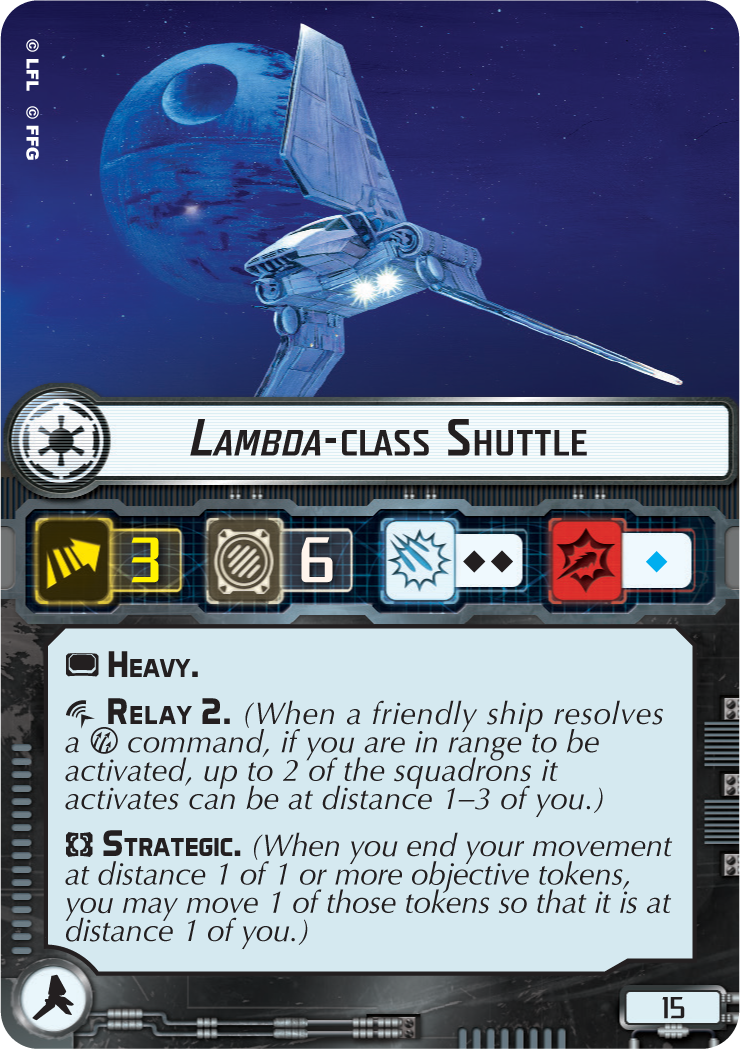 Lambda class Shuttle Star Wars Armada Wiki Fandom