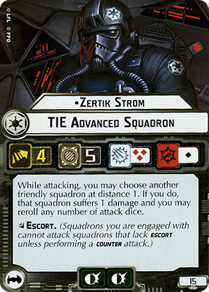 Zertik Strom TIE Advanced Squadron Star Wars Armada Wiki Fandom