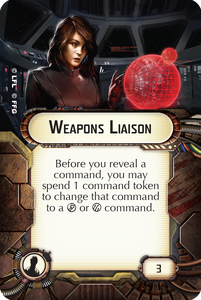 Weapons Liaison Crew Upgrade card