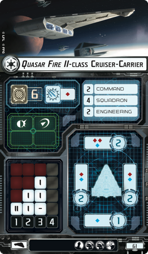 Quasar Fire II class Cruiser Carrier Star Wars Armada Wiki Fandom