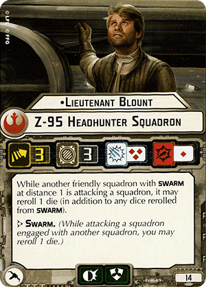 Lieutenant Blount Z 95 Headhunter Squadron Star Wars Armada