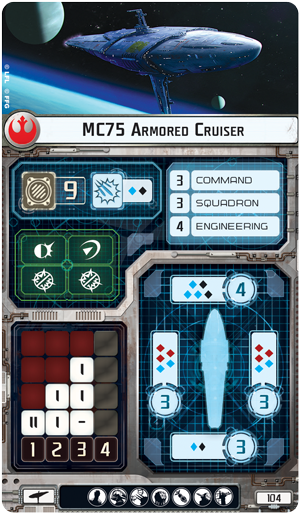 MC75 Armored Cruiser Star Wars Armada Wiki Fandom