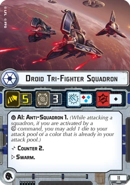 Droid Tri-Fighter Squadron card
