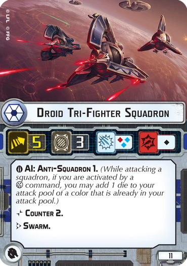 Droid Tri fighter Squadron Star Wars Armada Wiki Fandom