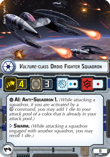 Vulture class Droid Fighter Squadron Star Wars Armada Wiki Fandom