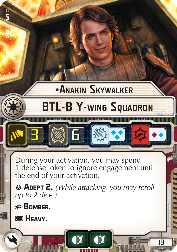 Anakin Skywalker BTL B Y wing Squadron Star Wars Armada Wiki