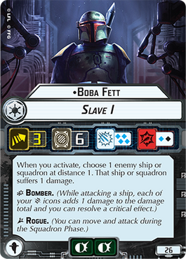 Boba Fett Firespray-31 Squadron card