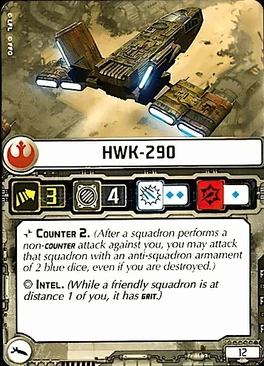 HWK-290 Squadron card