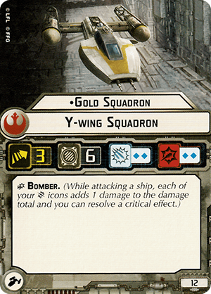 Gold Squadron Y wing Squadron Star Wars Armada Wiki Fandom