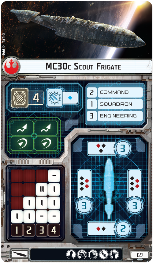 Star Wars Armada MC30C Frigate
