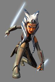 Ahsoka Tano white lightsabers