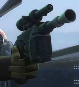 Ezra's heavy blaster pistol