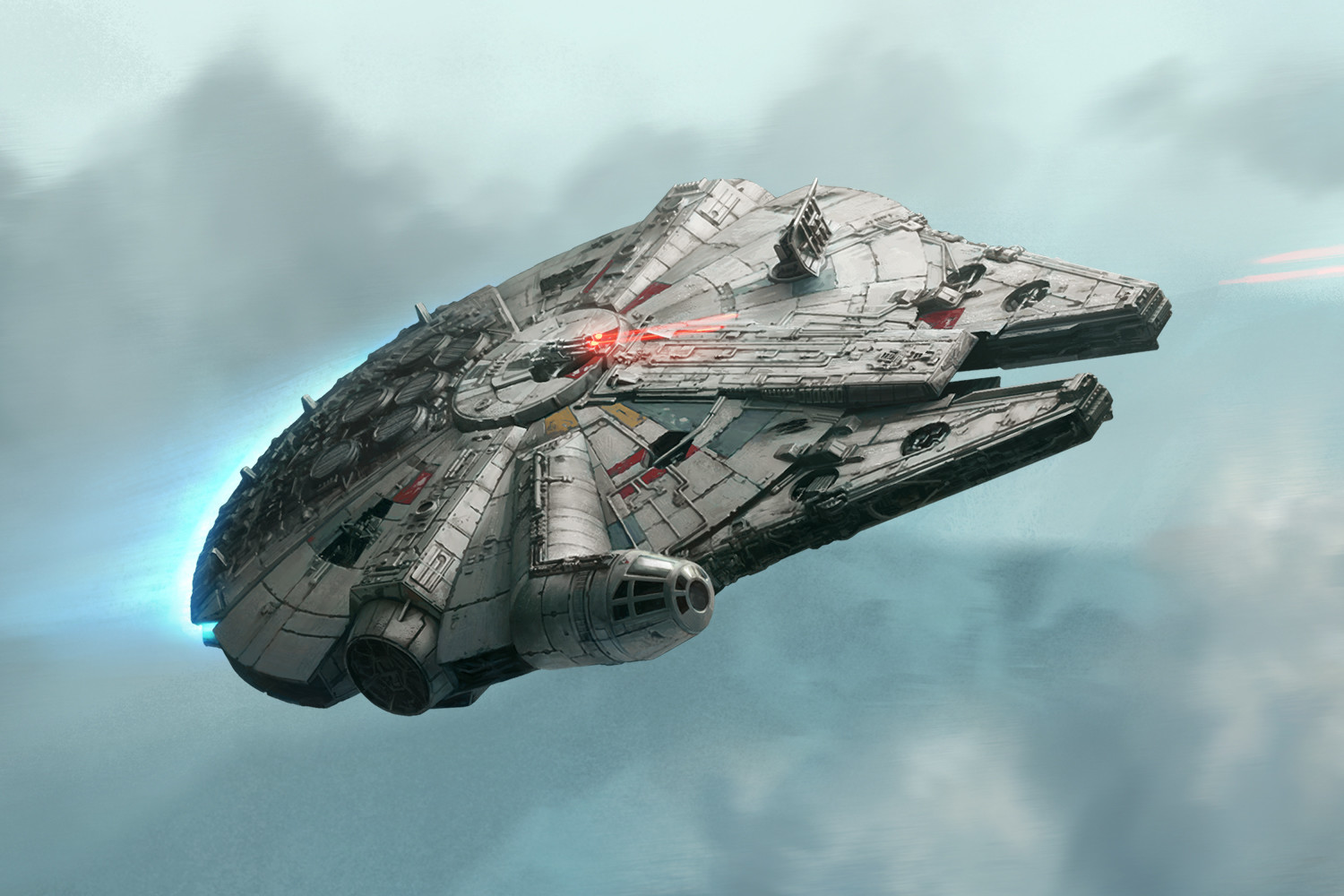 The Millennium Falcon after the Battle of Endor