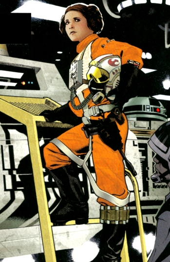 Leia often piloted a Y-wing.