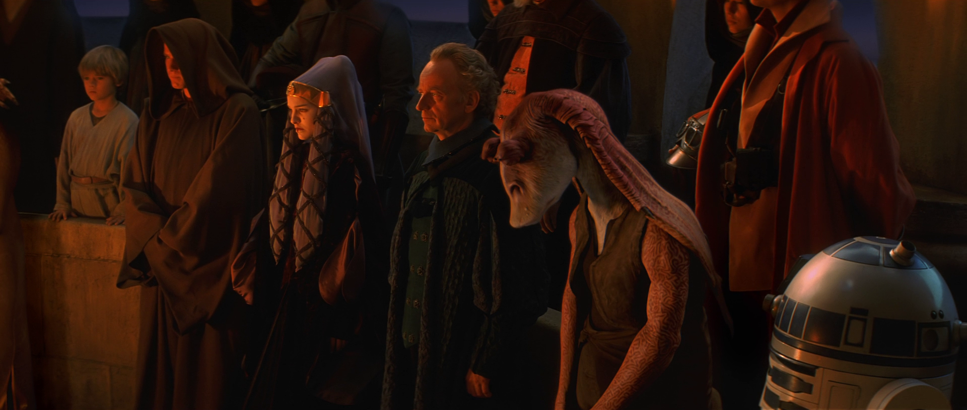 The Queen nearly cancelled the celebrations out of regard for the late Qui-Gon Jinn.