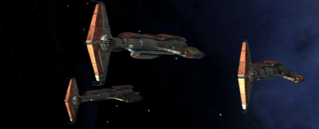 Dodonna's capital ships reinforce the positions of Red and Green Squadrons.