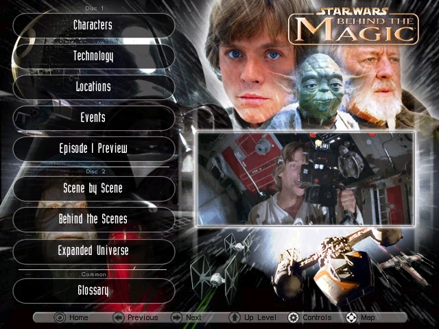 Behind the Magic's menu screen