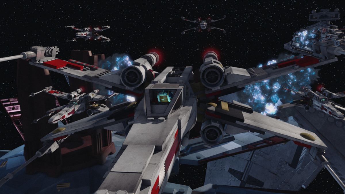 Valeria leading the starfight attack on the Alzoc III rescue depot