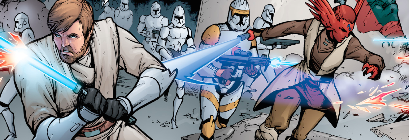 The Jedi served as generals of the Grand Army of the Republic throughout the Clone Wars.