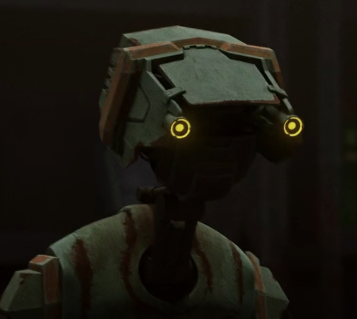 Unidentified bartender droid  (Lau) appearance in Common Appearance