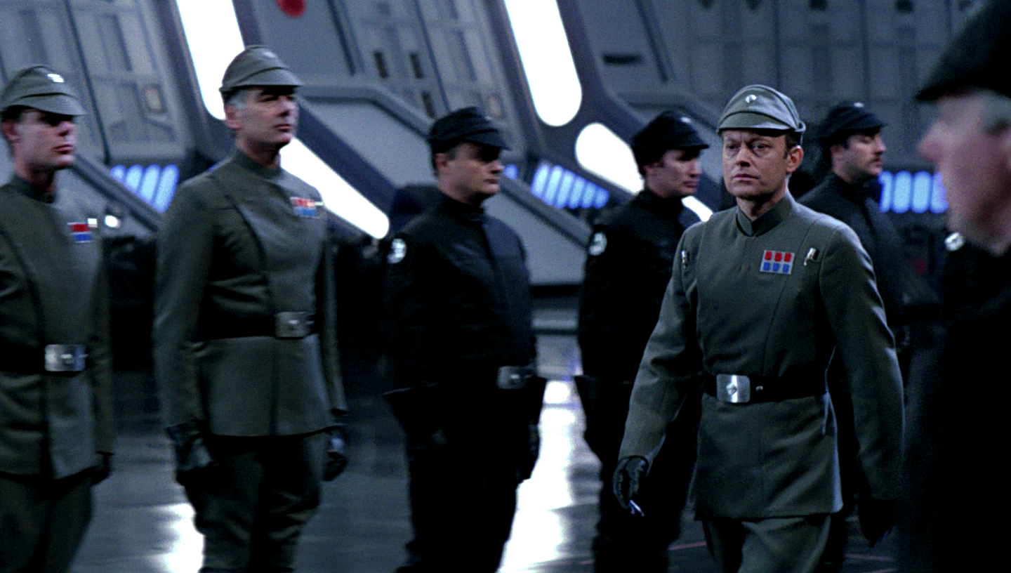 Grond (third from left) was one of the Imperials present for Darth Vader's arrival aboard the Death Star.