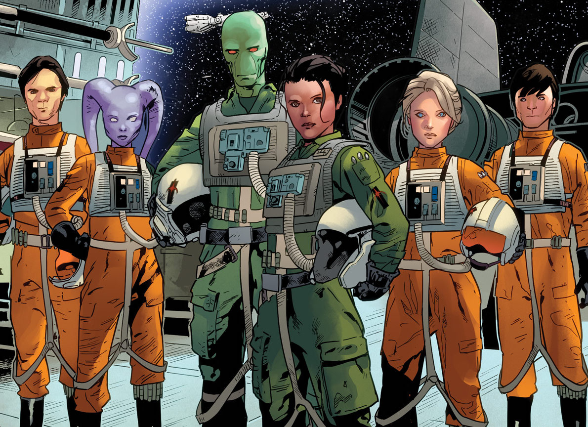 Shara Bey (center) with Starlight Squadron