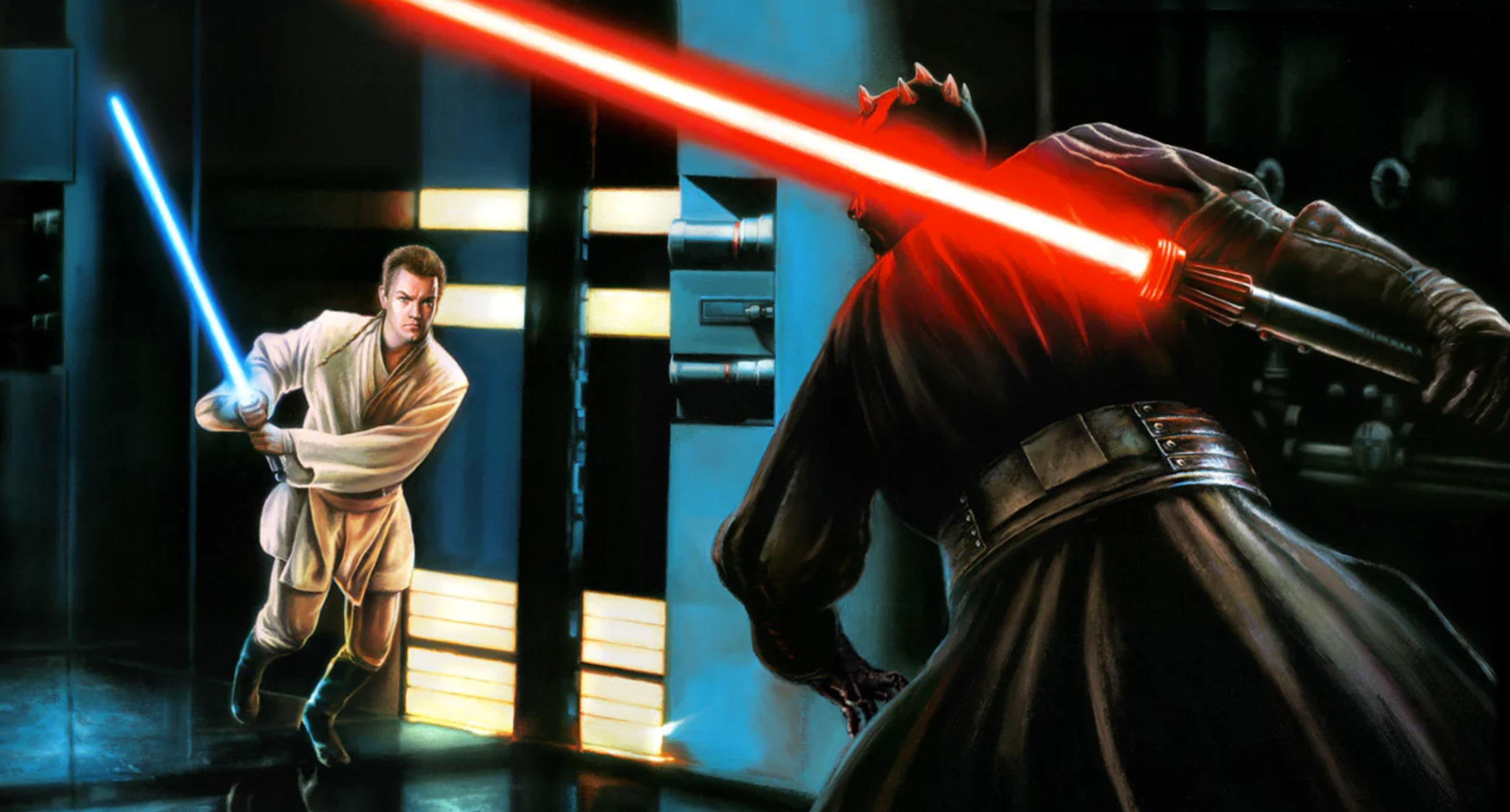 Obi-Wan Kenobi and Darth Maul face each other on Naboo in 32 BBY.