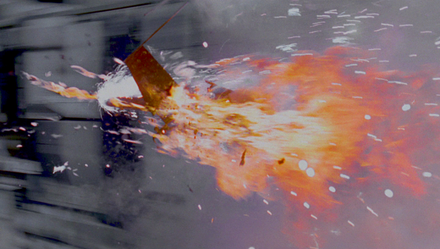 Darklighter's X-wing gets destroyed during the Battle of Yavin.