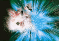 The result of a hyperspace collision between a  and a gravity shadow