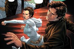 Leia hits Han