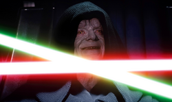 Palpatine saber clash