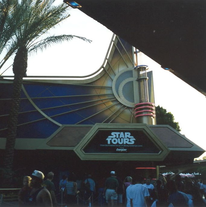 Disneyland Star Tours entrance in 1998 after makeover