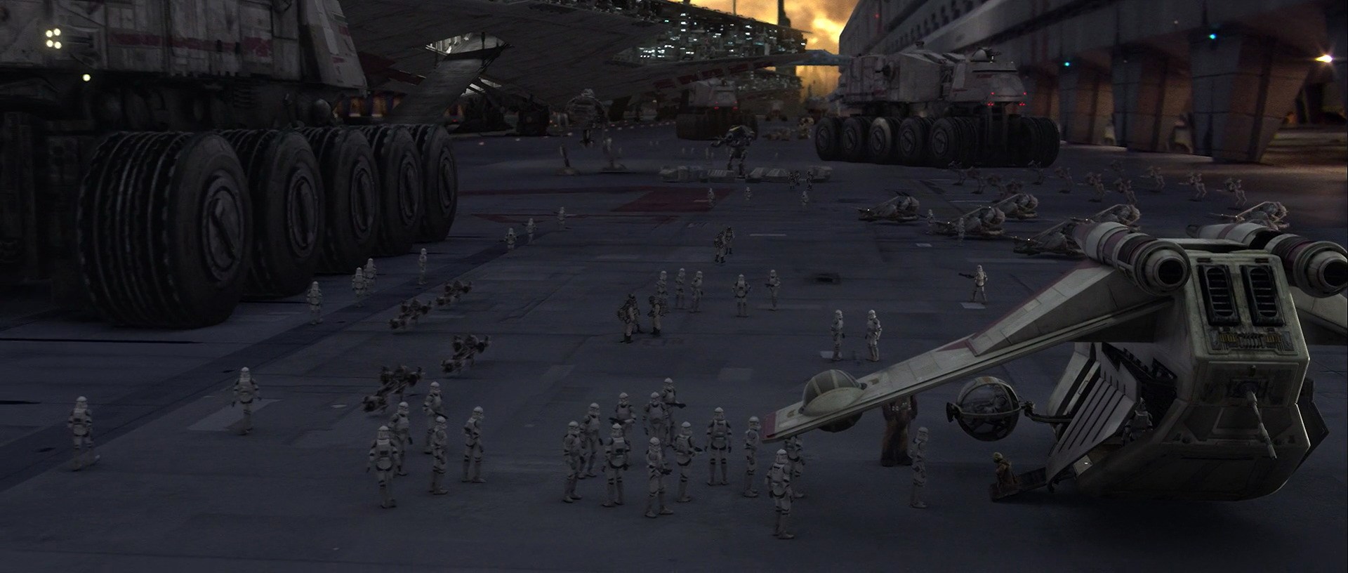 Members of the 41st Elite Corps assemble on Coruscant.