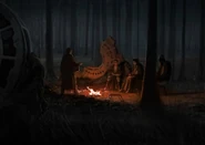 Concept art of the Brendok Jedi by a campfire, Vincent Jenkins[27]