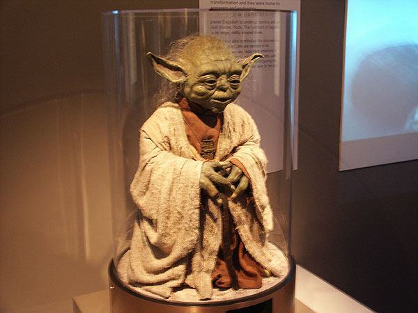 Yoda puppet at the exhibit when it toured Sydney