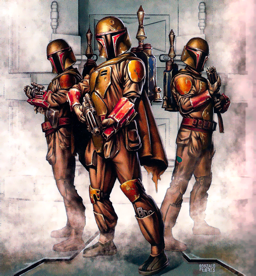 Mandalorian Protectors, one of the latest groups of Mandalorian shock troopers.