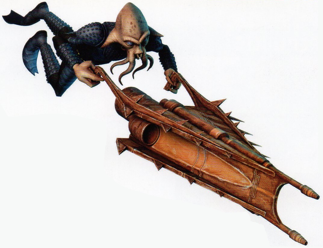 A Quarren warrior piloting a UTS Pike.