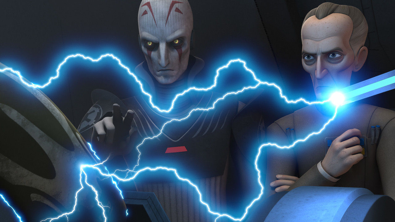 Wilhuff Tarkin observed the Grand Inquisitor's interrogation of Jarrus.