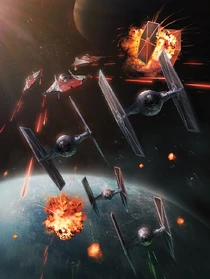 TIEファイターを攻撃するAウイング