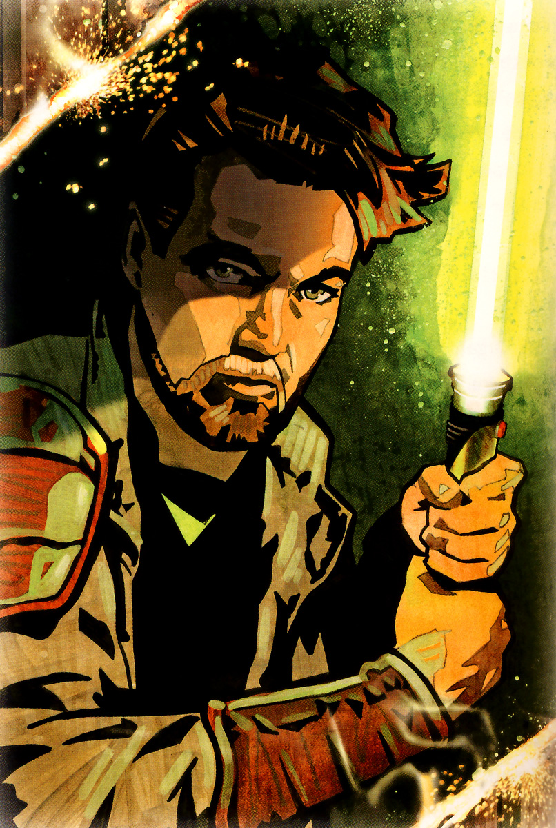 Kyle Katarn as a member of the New Jedi Order.