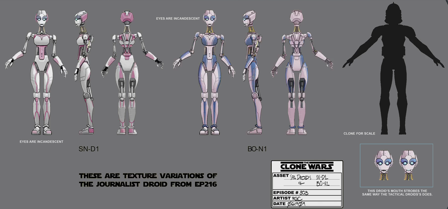 Concept art of SN-D1 and BO-N1