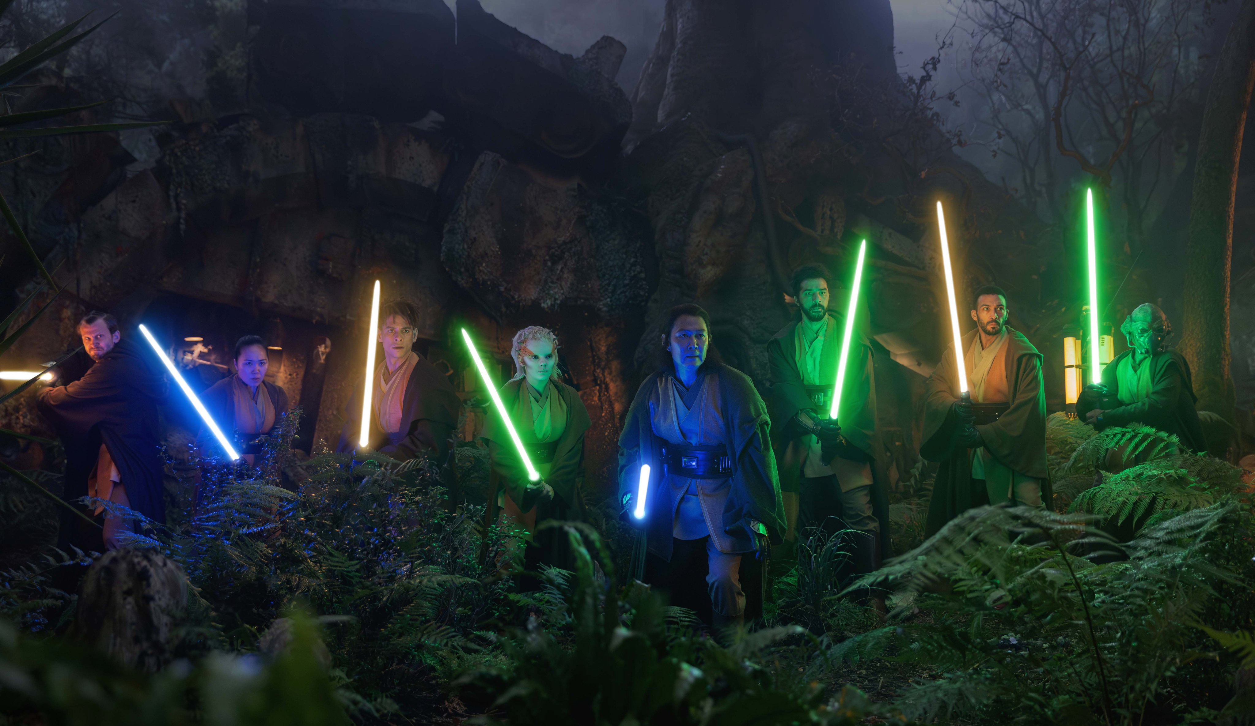 The High Republic Era saw a greater variance in lightsaber color than just green and blue lightsabers.