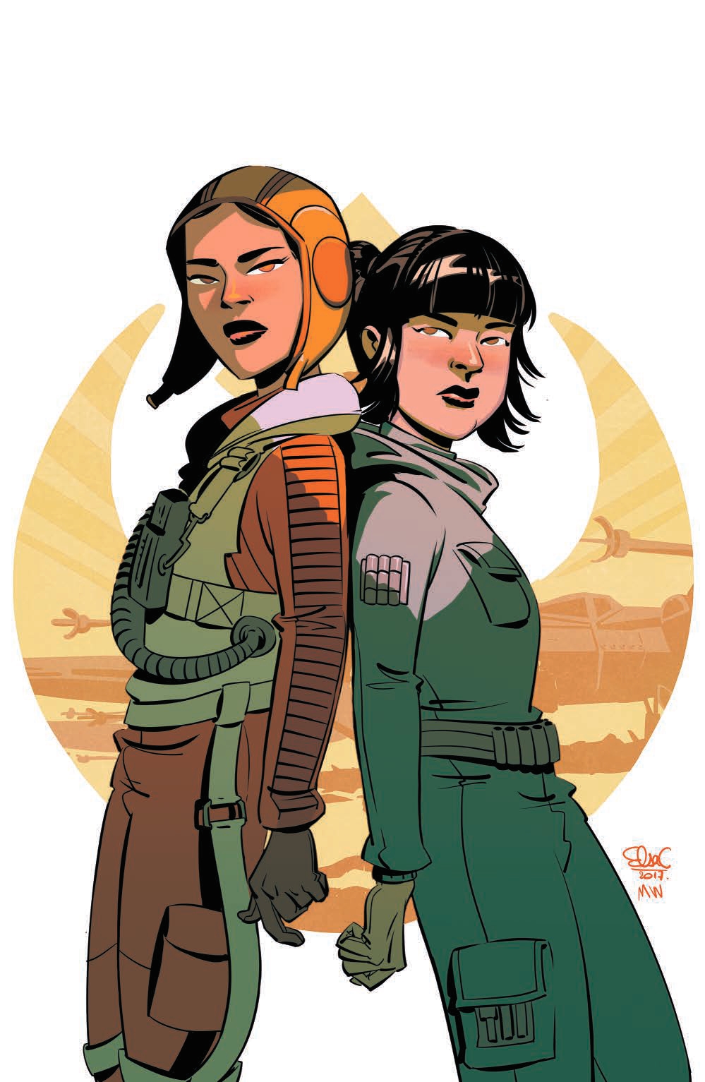 Paige and Rose Tico, Resistance fighters.