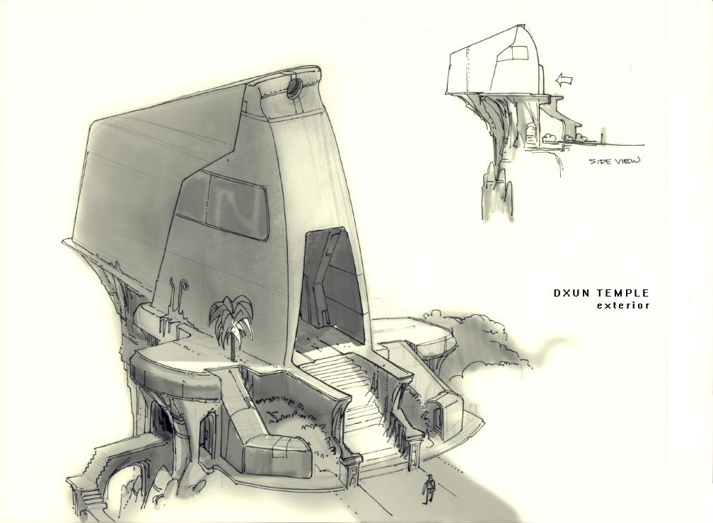 Concept art of Freedon Nadd's Tomb.